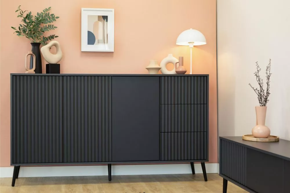 Kumode Barcelona K3D3S · Antracīts · 180 × 40 × 98 cm