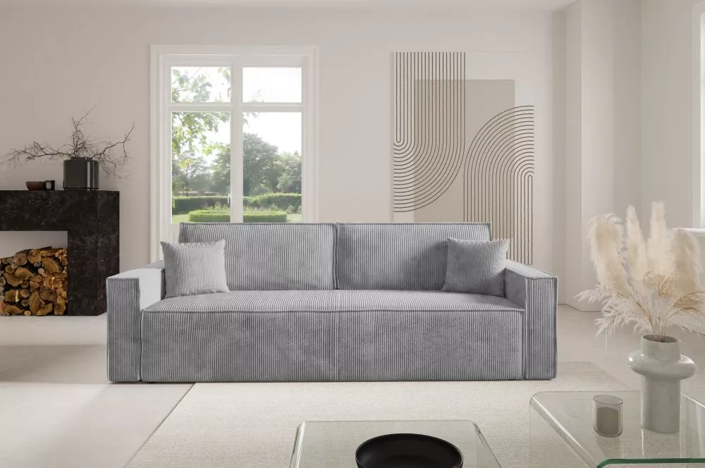 Dīvāns Basic Sofa Standard · Pelēks · 98 × 240 × 88 cm