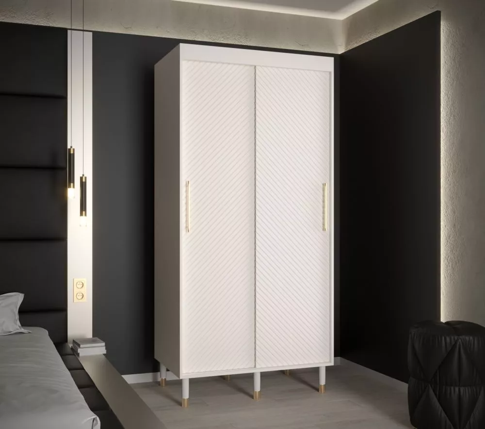 Skapis Calipso Jodelka 1 · Balts · 100 × 62 × 208 cm