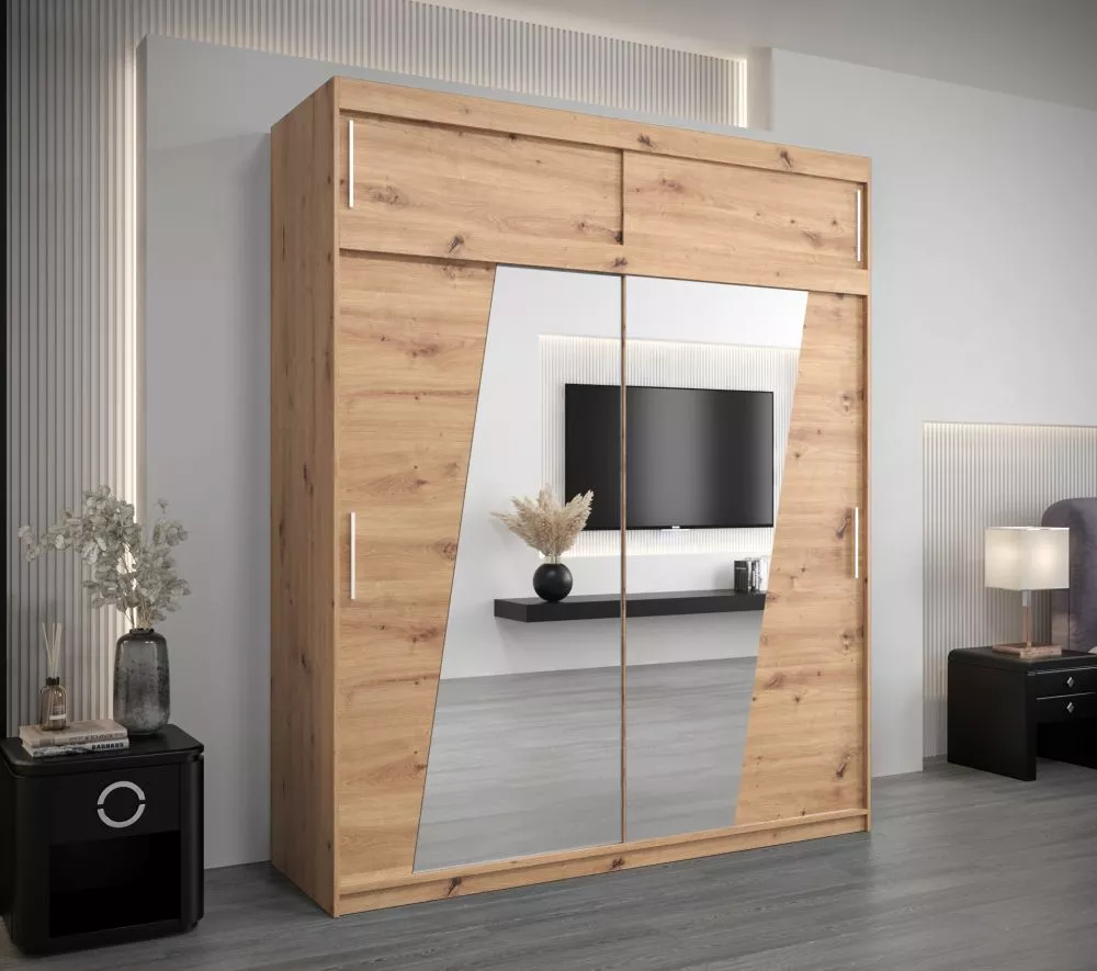 Skapis Rhomb Premium · Ozols artisan · 200 × 62 × 240 cm