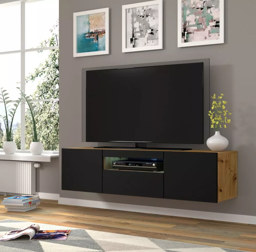 TV tumba Aura 150 ar LED · 150 × 37 × 36 cm
