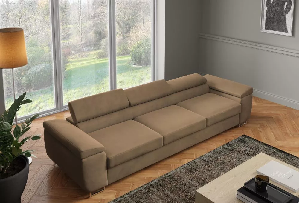Dīvāns Alice Sofa standard · Brūns · 98 × 262 × 60 cm