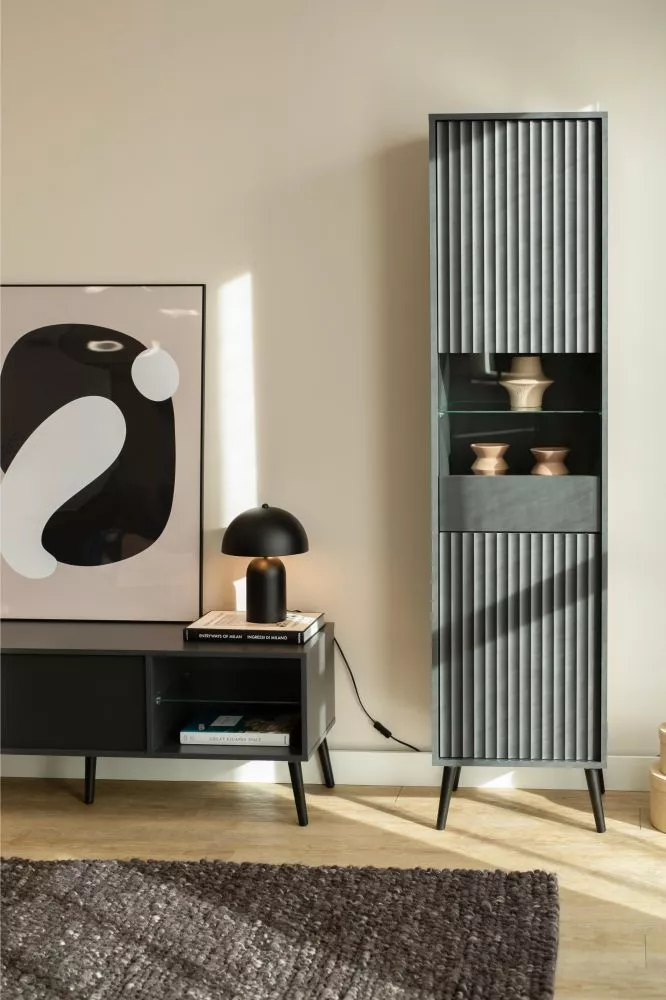 Sekcija Barcelona R2D · Antracīts · 45 × 40 × 193 cm
