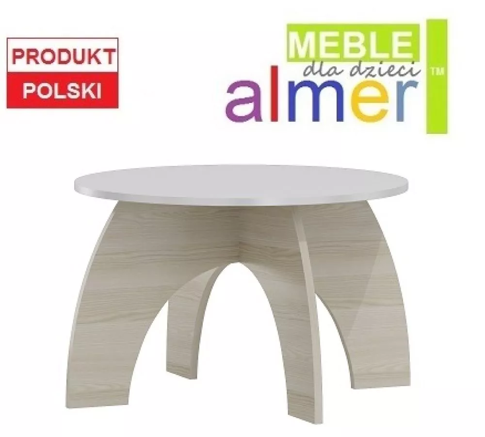 Galdiņš Nordi J29 Materiāls: LKSP + finieris + PVH, Korpusa krāsa: osis, Elementu krāsa: balts, · 70 × 50 × 70 cm