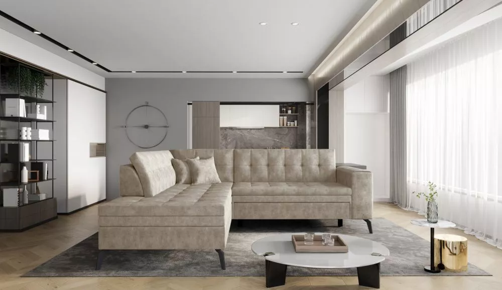 Dīvāns Lanvin Premium Standard · Bēšs · 210 × 260 × 93 cm