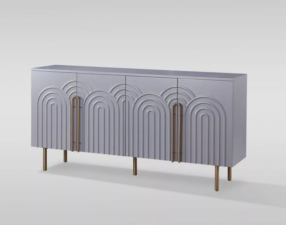 Kumode Stilig ST310 · Gaiši pelēks · 180 × 40 × 88 cm