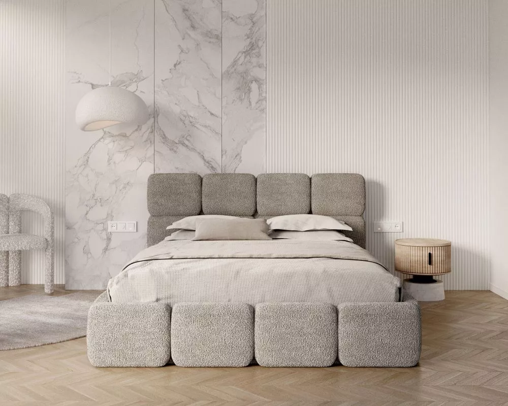 Gulta Delicato Premium Standard ar stelāžu Guļamvietas platums: 160 cm, Guļamvietas garums: 200 cm, stelāžas tips: metāl