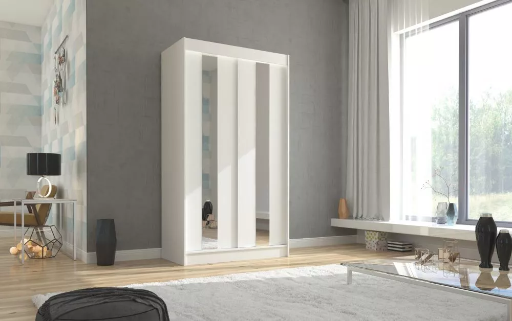 Skapis Balton · Balts · 120 × 61 × 215 cm