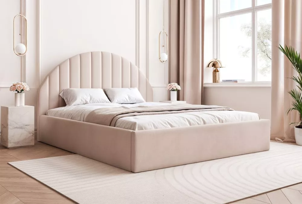 Gulta Montana Standard ar stelāžām Guļamvietas platums: 160 cm, Guļamvietas garums: 200 cm, stelāžas tips: koka, · Gaiši
