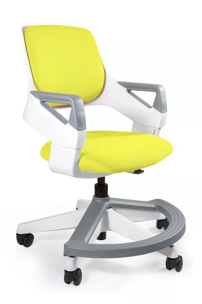 Datorkrēsls Rookee Materiāls: plastmasa, · Dzeltens · 60 × 80 cm