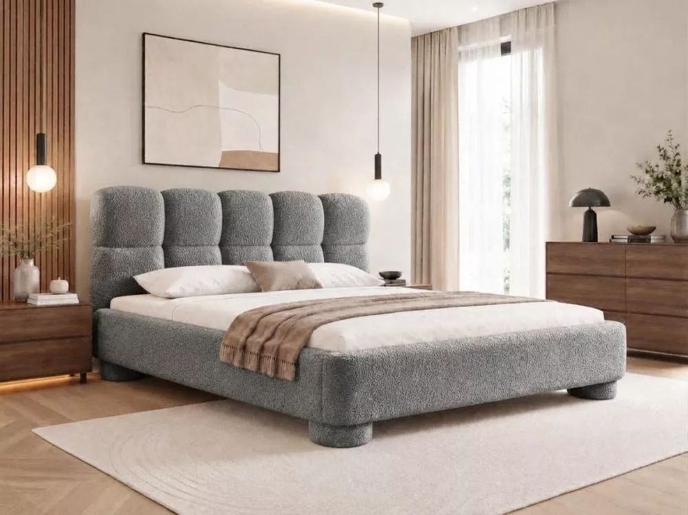 Gulta Mono 2 standard ar stelāžu Guļamvietas platums: 160 cm, Guļamvietas garums: 200 cm, stelāžas tips: metāla, · Pelēk
