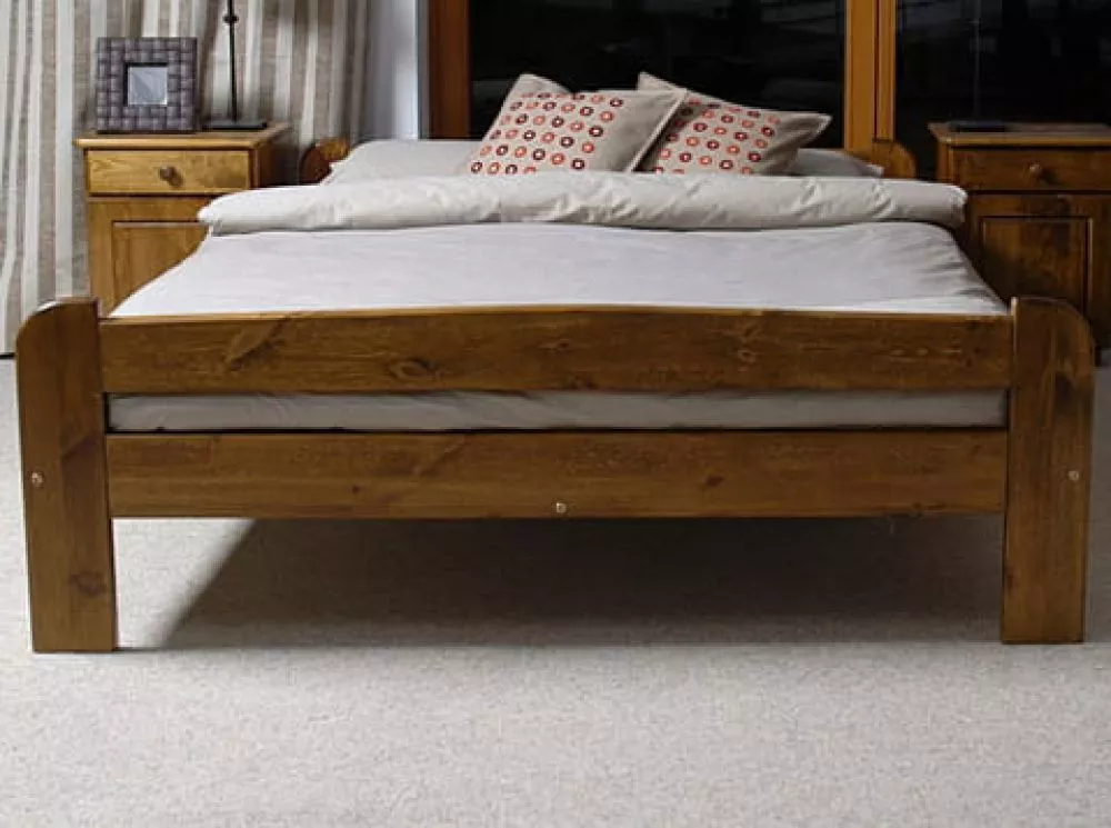 Gulta Ania ar stelāžu Guļamvietas platums: 120 cm, Guļamvietas garums: 200 cm, · Eiropas ozols · 128 × 207 × 50 cm