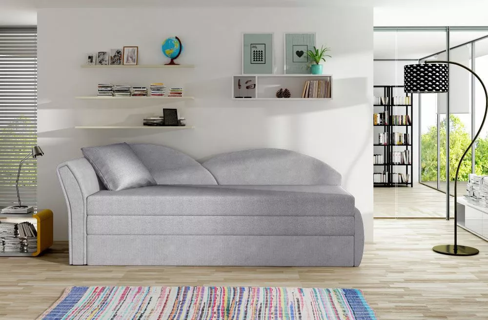 Dīvāns Aga Classic standard · Gaiši pelēks · 80 × 218 × 77 cm