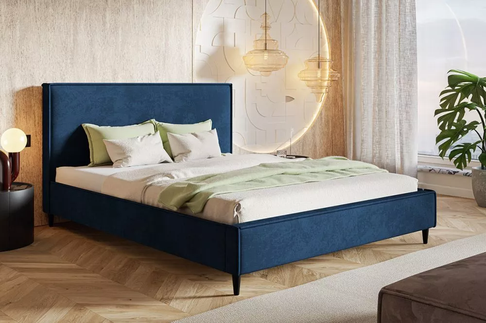 Gulta Lux 8 standard ar stelāžu Guļamvietas platums: 120 cm, Guļamvietas garums: 200 cm, stelāžas tips: koka, · Zils · 1