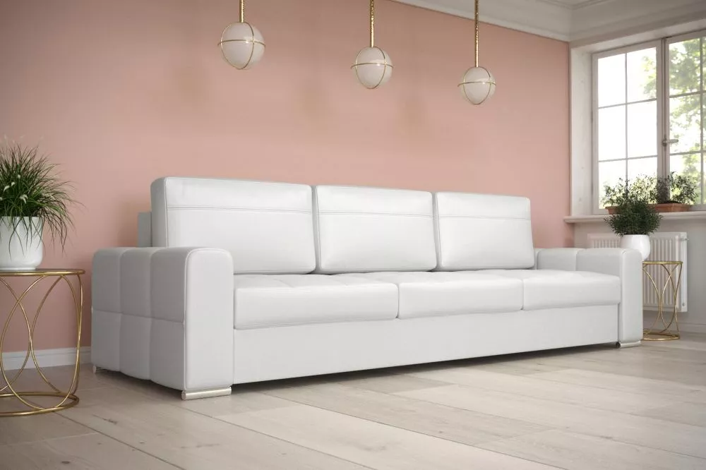 Dīvāns Verona DL Standard · Balts · 95 × 250 × 82 cm