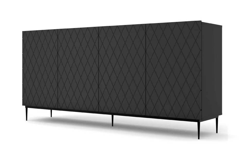 Kumode Diuna Black 02 · 193 × 40 × 90 cm