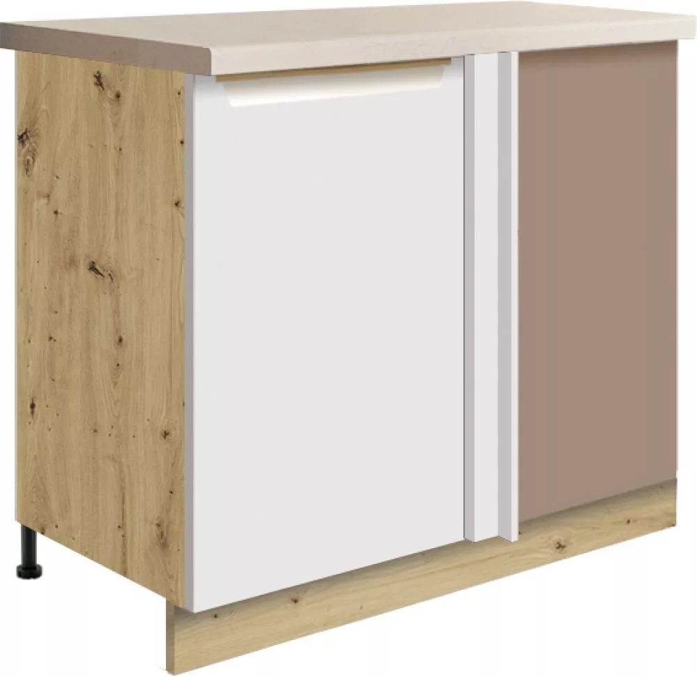 Virtuves skapis Glamour 24D-25D Puse: kreisā,