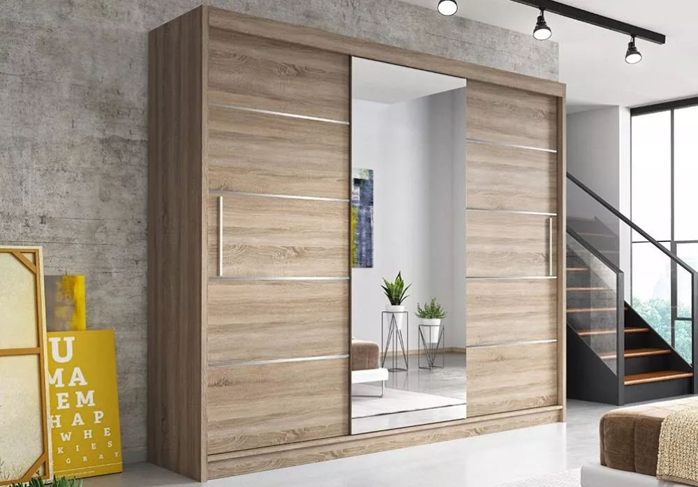 Skapis Alba 250 · Sonoma · 250 × 61 × 218 cm