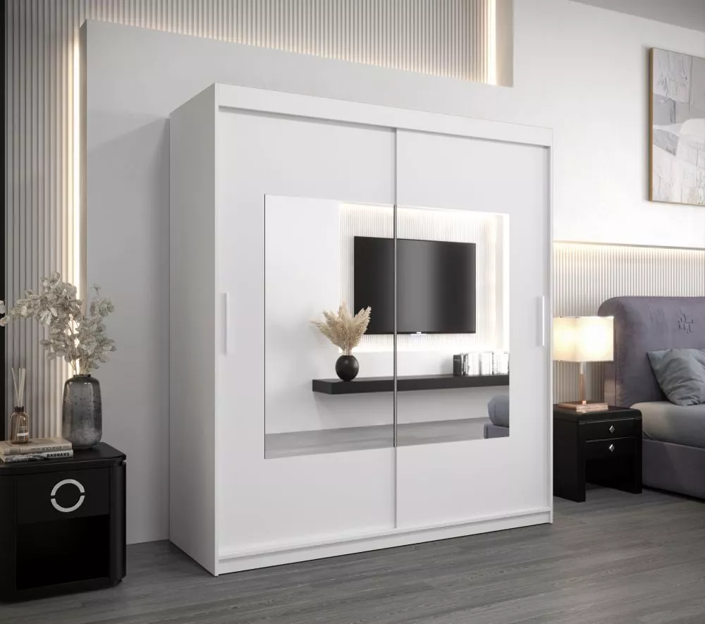Skapis Torino · Balts · 180 × 62 × 200 cm