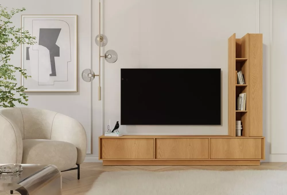 Sekcija Velor Set Korpusa krāsa: karamele, · 230 × 35 × 185 cm