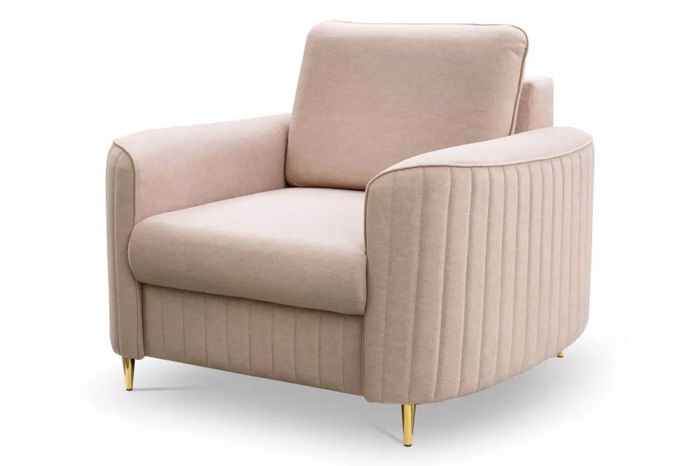 Mīksts krēsls Laren 1S standard Sēdvietas dziļums: 57 cm, · Kapučino · 100 × 94 × 85 cm