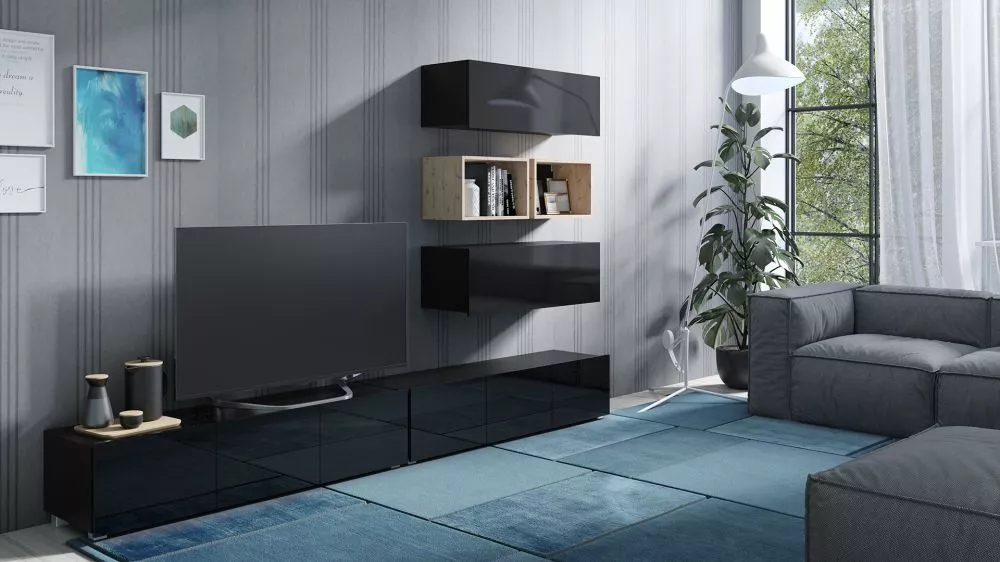 Sekcija Calabrini 27 Korpusa krāsa: melns, · 300 × 43 cm