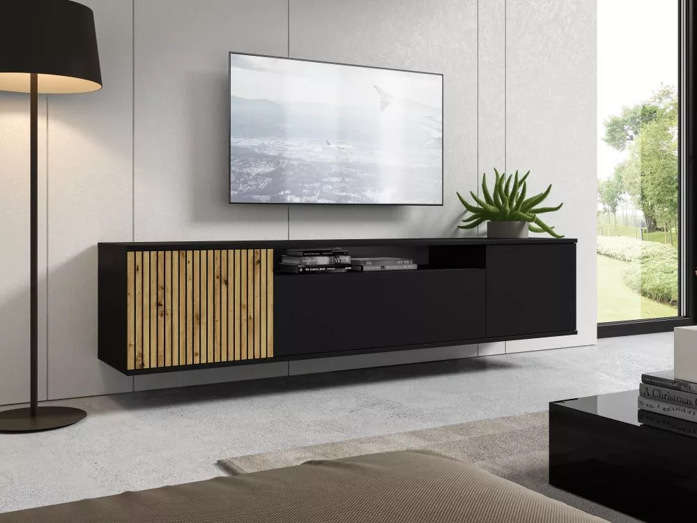 TV tumba Ross RTV200 ar LED · 200 × 40 × 42 cm
