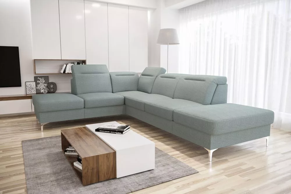 Dīvāns Oslo Relax standard · Zili pelēks · 220 × 295 × 90 cm