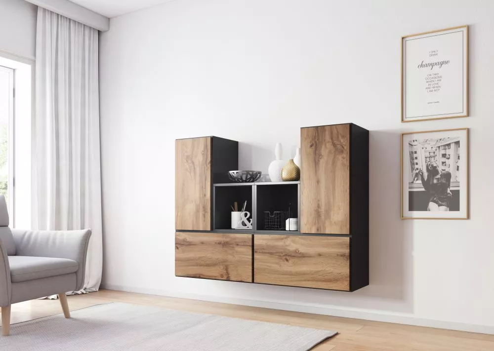Sekcija Roco 18 Korpusa krāsa: antracīts, · 150 × 39 × 112 cm