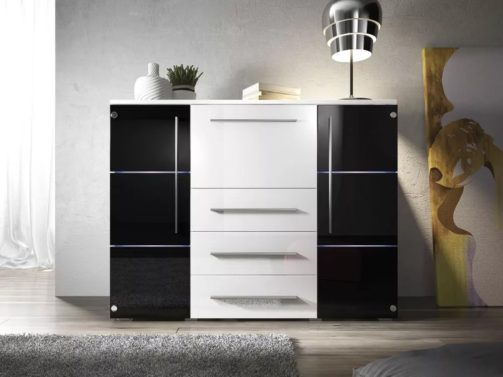 Kumode Bari ar LED · 136 × 39 × 115 cm