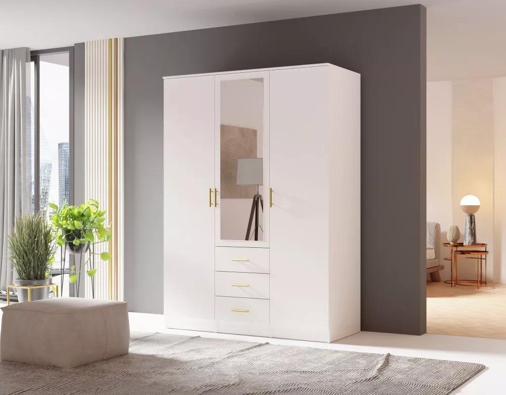 Skapis Wardrobe · Balts · 150 × 64 × 210 cm