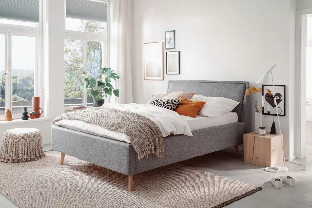 Gulta Frieda Oak Premium Standard ar stelāžu Guļamvietas platums: 140 cm, Guļamvietas garums: 200 cm, stelāžas tips: kok