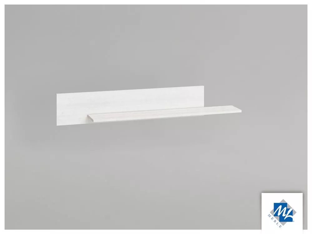Plaukts Blanco 14 · Balināta priede · 138 × 23 × 21 cm