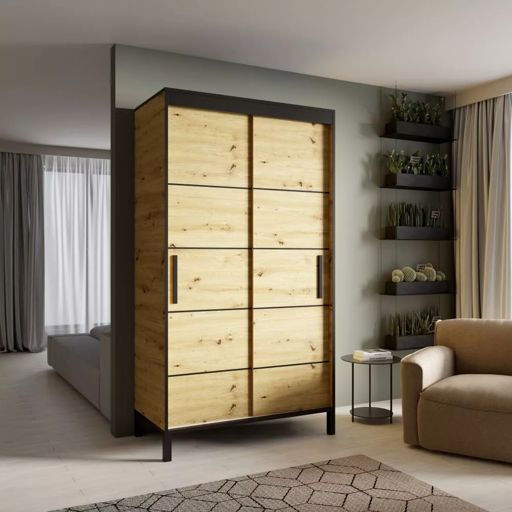 Skapis Bell 120 · Ozols artisan · 120 × 60 × 221 cm
