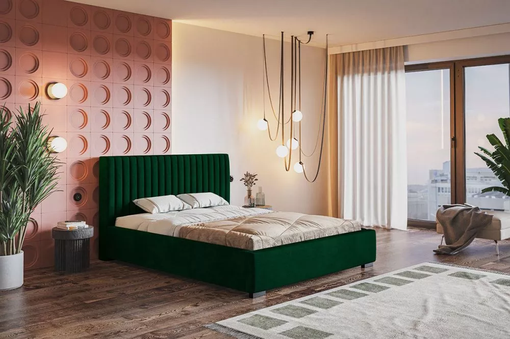 Gulta Top 9 Premium standard ar stelāžu Guļamvietas platums: 140 cm, Guļamvietas garums: 200 cm, stelāžas tips: koka, · 