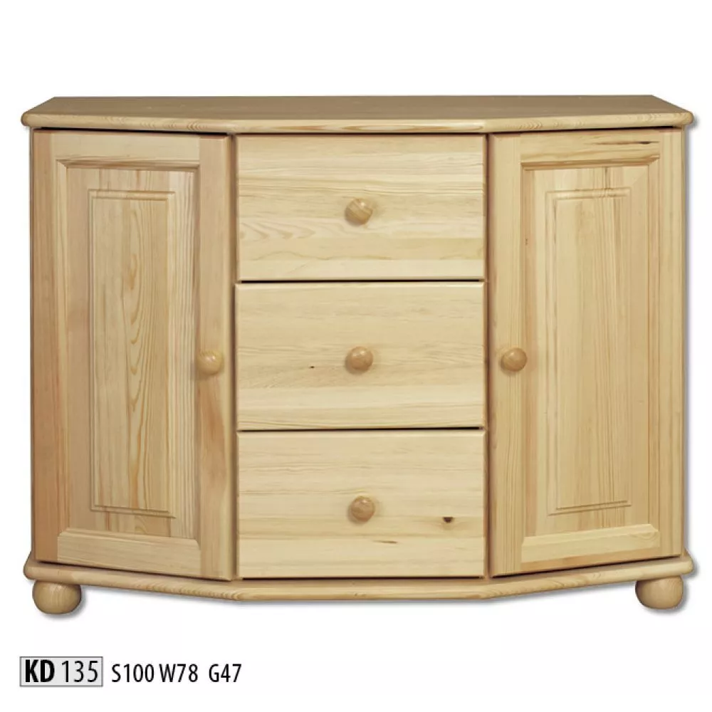 Kumode KD 135 · Priede · 100 × 47 × 78 cm
