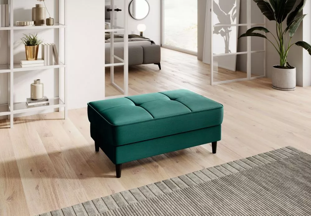 Pufs Bellis P Premium Standard Auduma numurs: Nube 35, · Zaļš · 97 × 42 × 62 cm