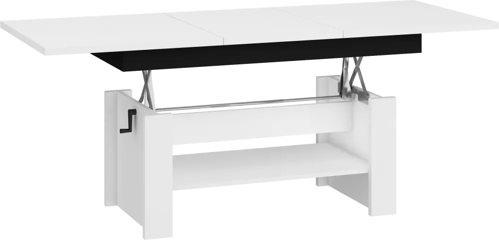 Galds Mexico · Balts + melns · 125 × 53 × 68 cm