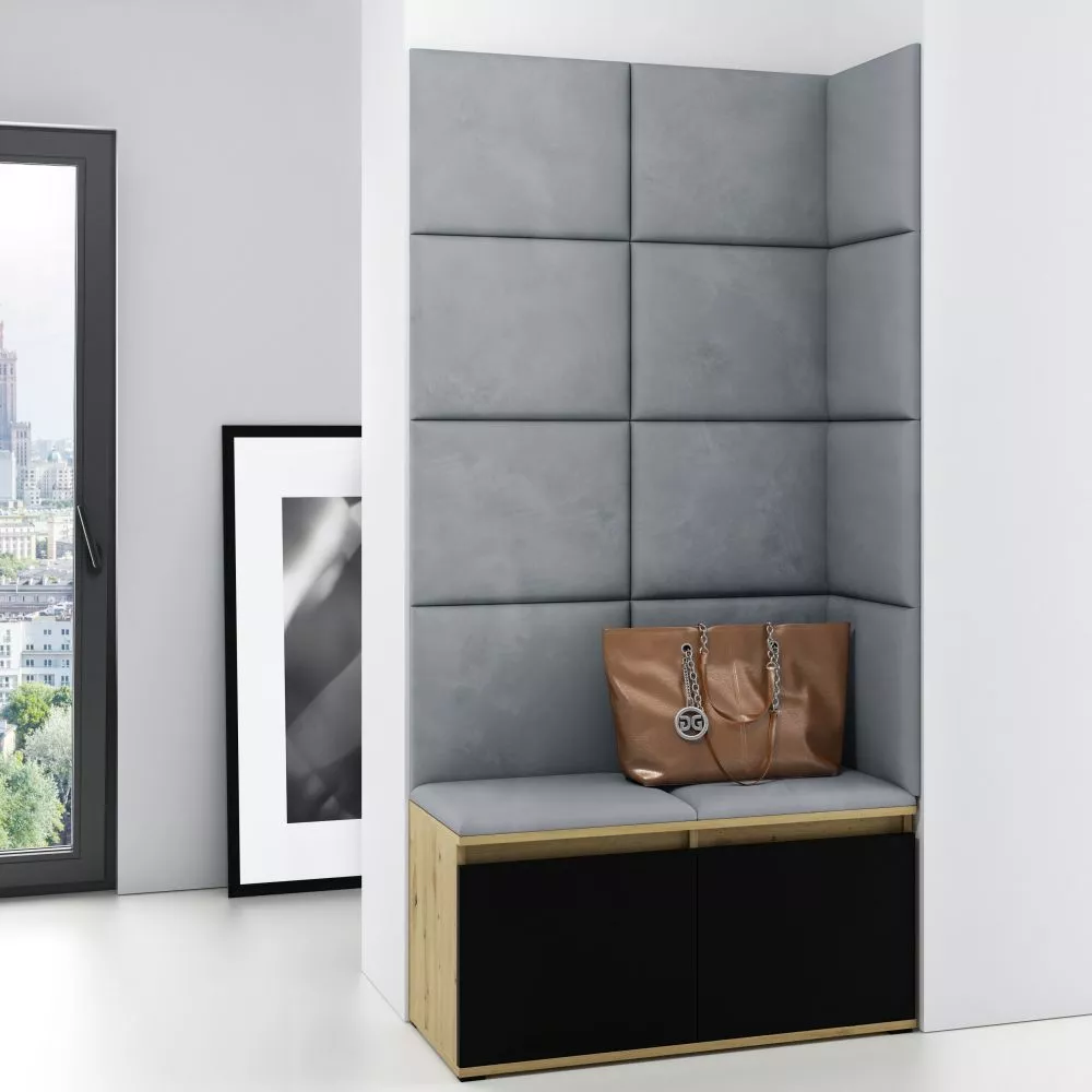 Apavu plaukts Emi 2 Trinity Korpusa krāsa: ozols artisan + melns, · 100 × 170 × 40 cm