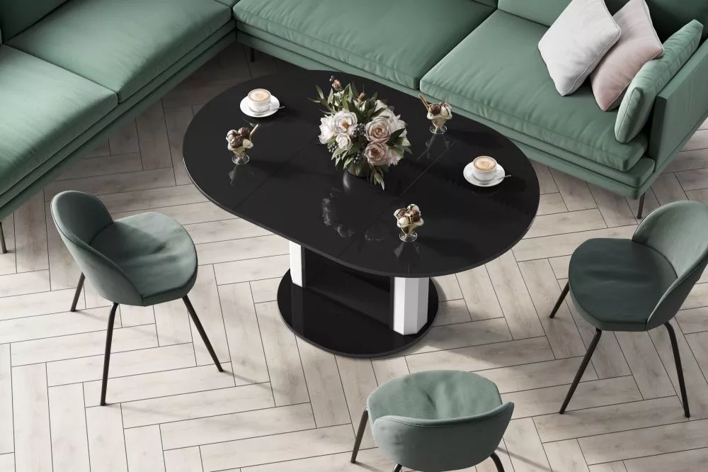 Žurnālgalds Primo Lux Gloss Korpusa krāsa: melns, · 100 × 100 × 54 cm