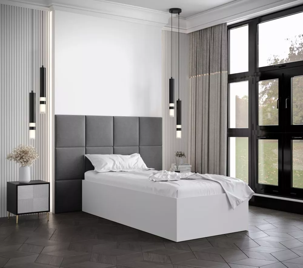 Gulta Bella 4 ar stelāžu Guļamvietas platums: 90 cm, Korpusa krāsa: balts, Guļamvietas garums: 200 cm, stelāžas tips: ko