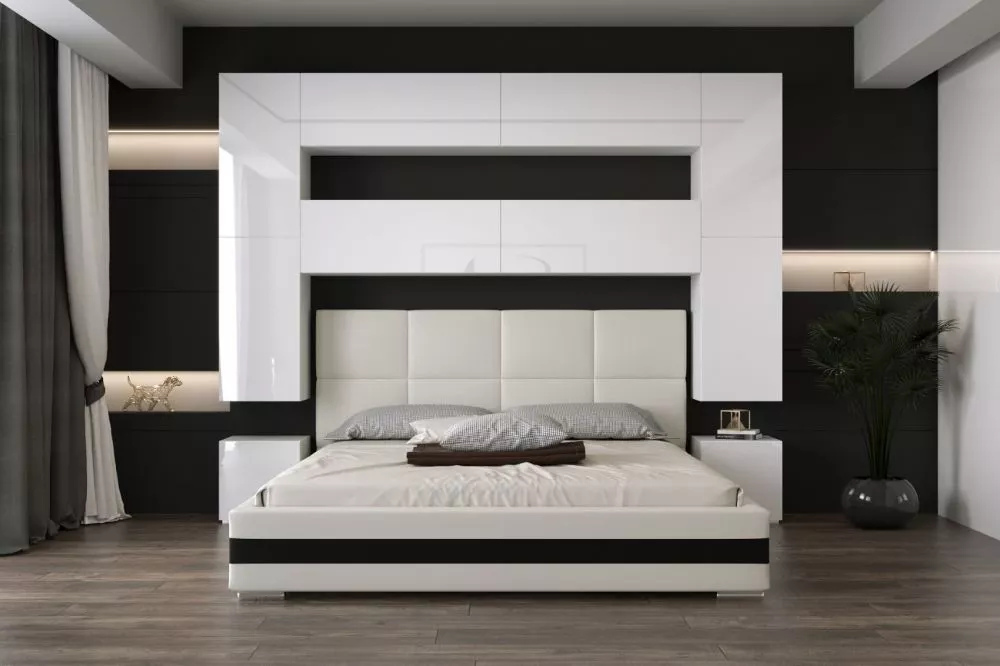 Sekcija Panama 4 Gloss · Balts · 240 × 35 × 223 cm