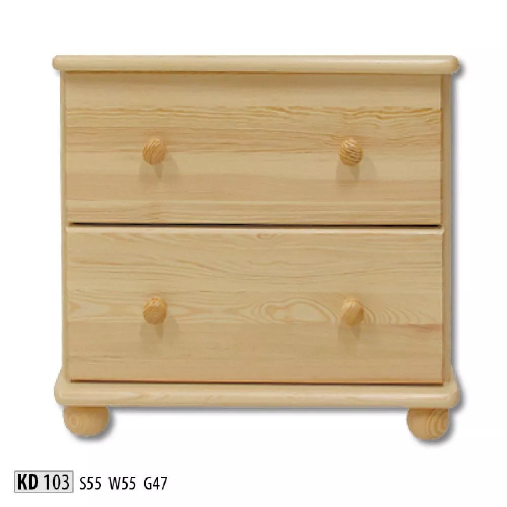 Kumode KD 103 · Priede · 55 × 47 × 55 cm