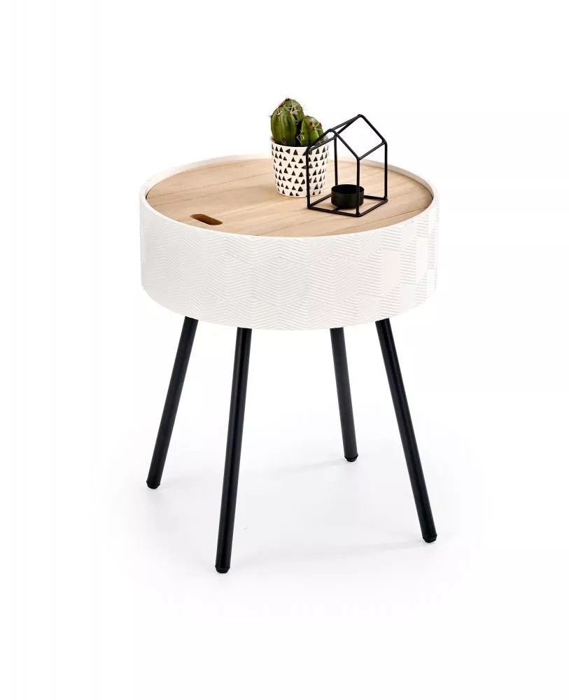 Žurnālgalds Aura H · Balts · 45 cm
