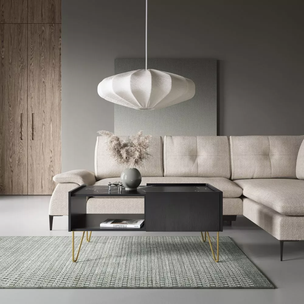Žurnālgalds Harmony L97 Korpusa krāsa: melns, · 97 × 65 × 45 cm