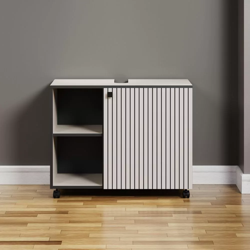 Vannas istabas skapītis Pure Cashmere 301 · Kašmira · 80 × 64 × 42 cm