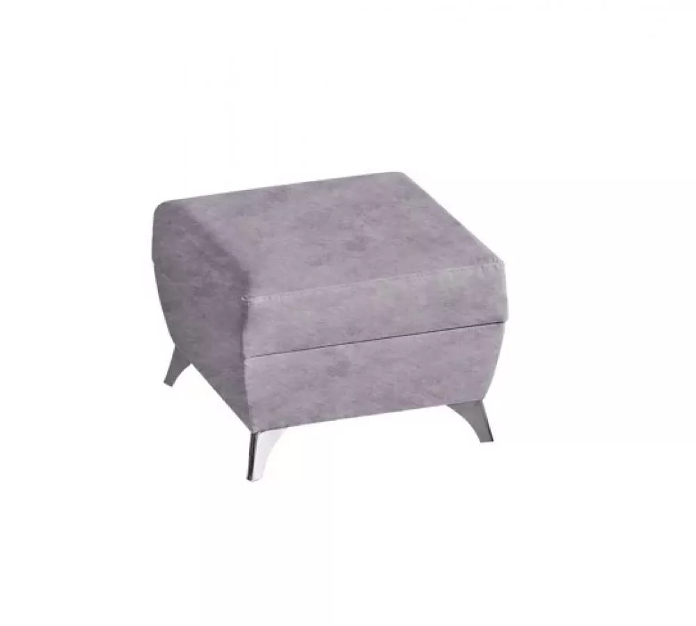 Pufs Primo Pouf standard Auduma numurs: Zoya 10, · Pelēks · 61 × 48 × 61 cm
