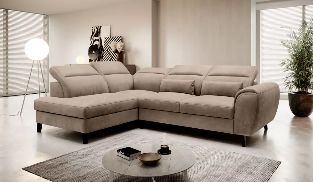 Dīvāns Noble Premium Standard · Gaiši brūns · 201 × 255 × 83 cm