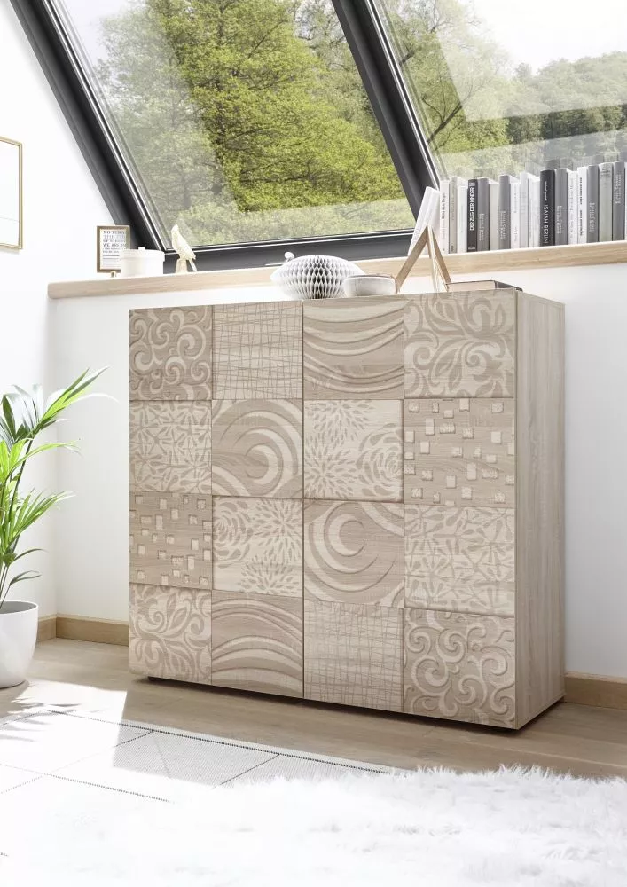 Kumode Miro 04 · Sonoma · 121 × 43 × 111 cm