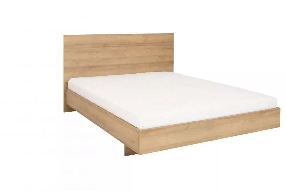 Gulta Noma N07/08 ar stelažu Guļamvietas platums: 160 cm, Guļamvietas garums: 200 cm, · Ozols riviera · 168.4 × 204.4 × 